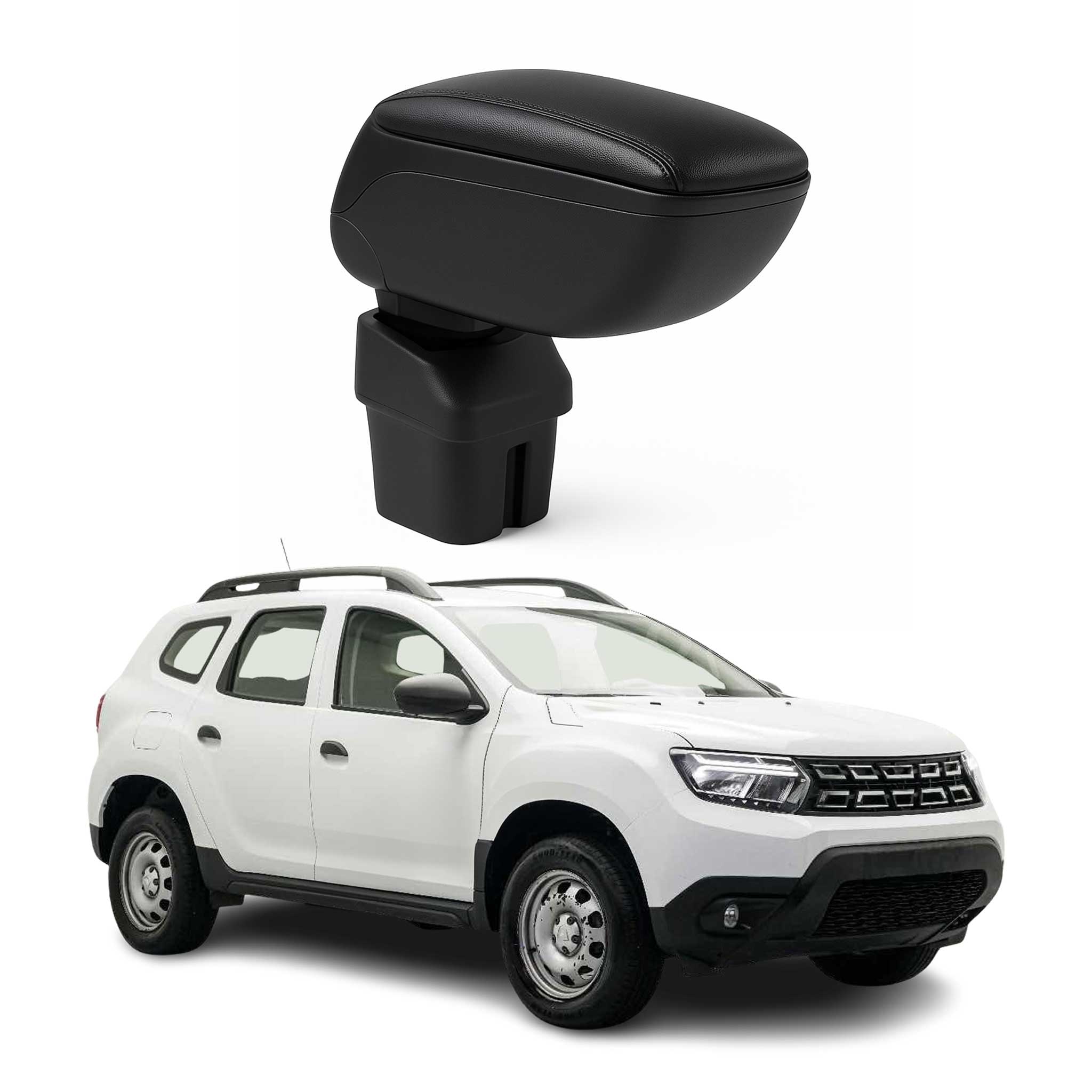Center accoudoir boîte de rangement pourDacia Duster 2018-2024 Plastique
