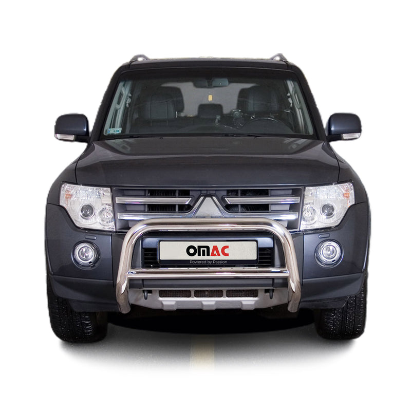 Pare-Buffle Avant Pour Mitsubishi Pajero 2007-2014 Argent