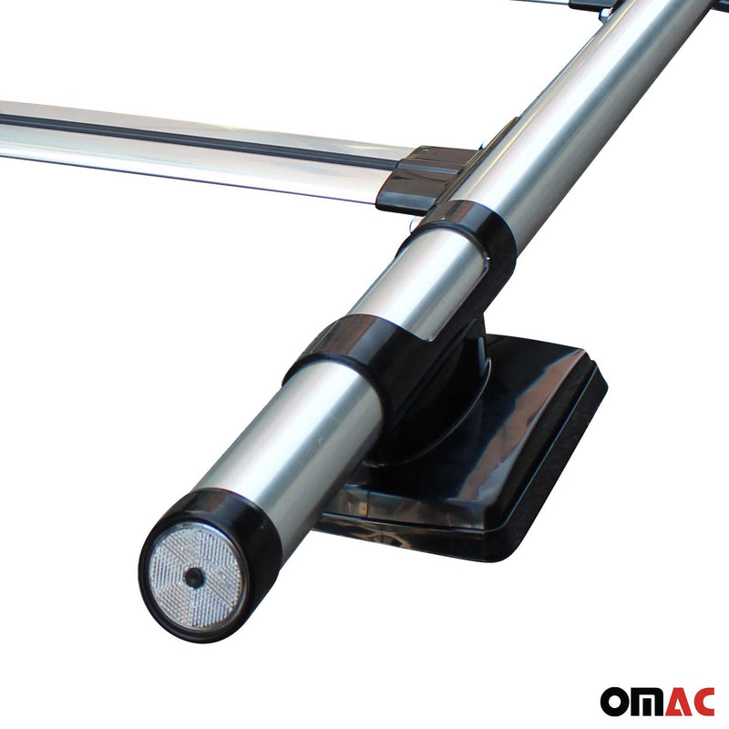 KIT Barres de toit pour Ford Ranger T6 2012-2022 DoubleCab Aluminium Gris