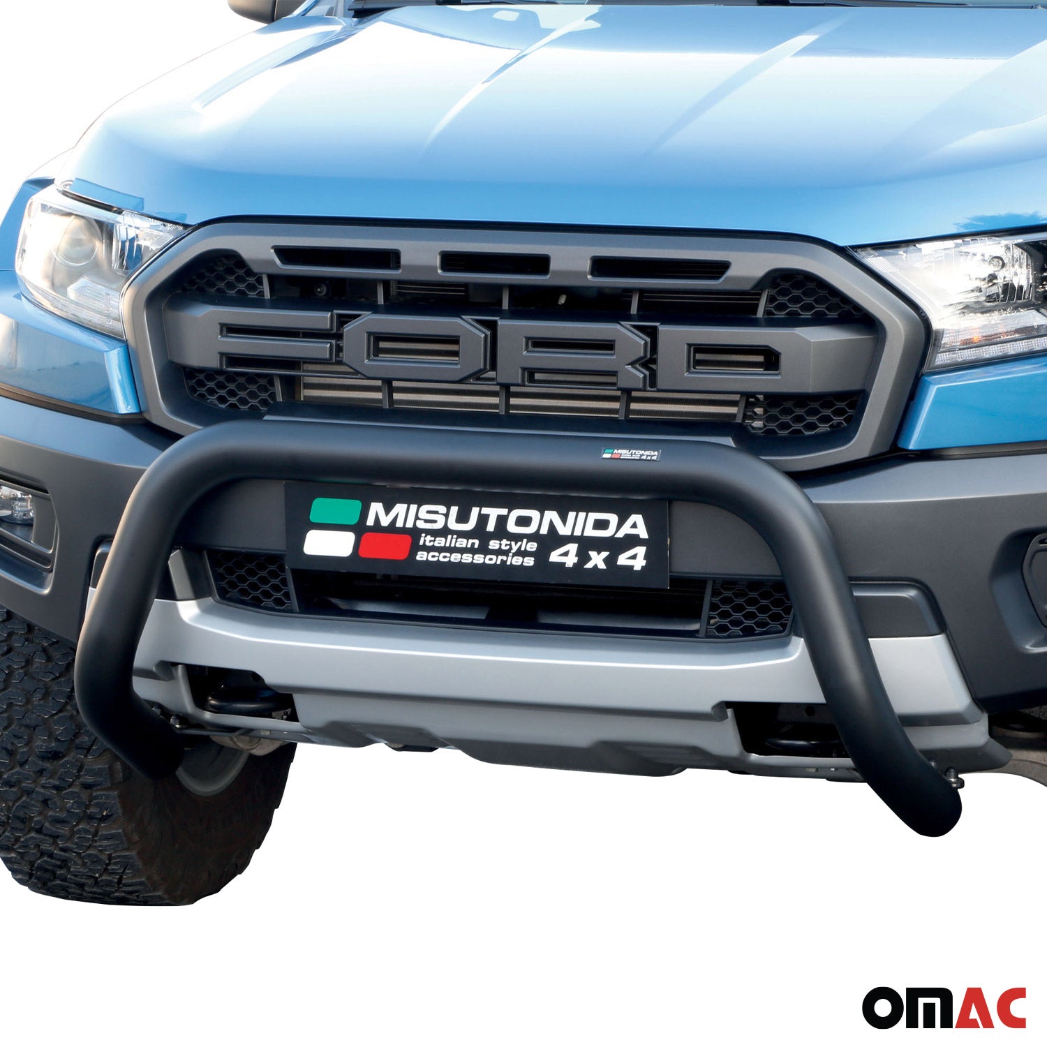 Pare-buffle Avant pour Ford Ranger Raptor 2019-2022 76 mm en Acier Noir