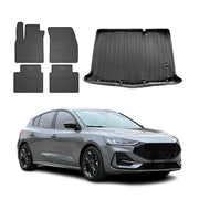 Kit Tapis de sol et coffre pour Ford Focus mk4 2019-2025 5Portes TPE Noir