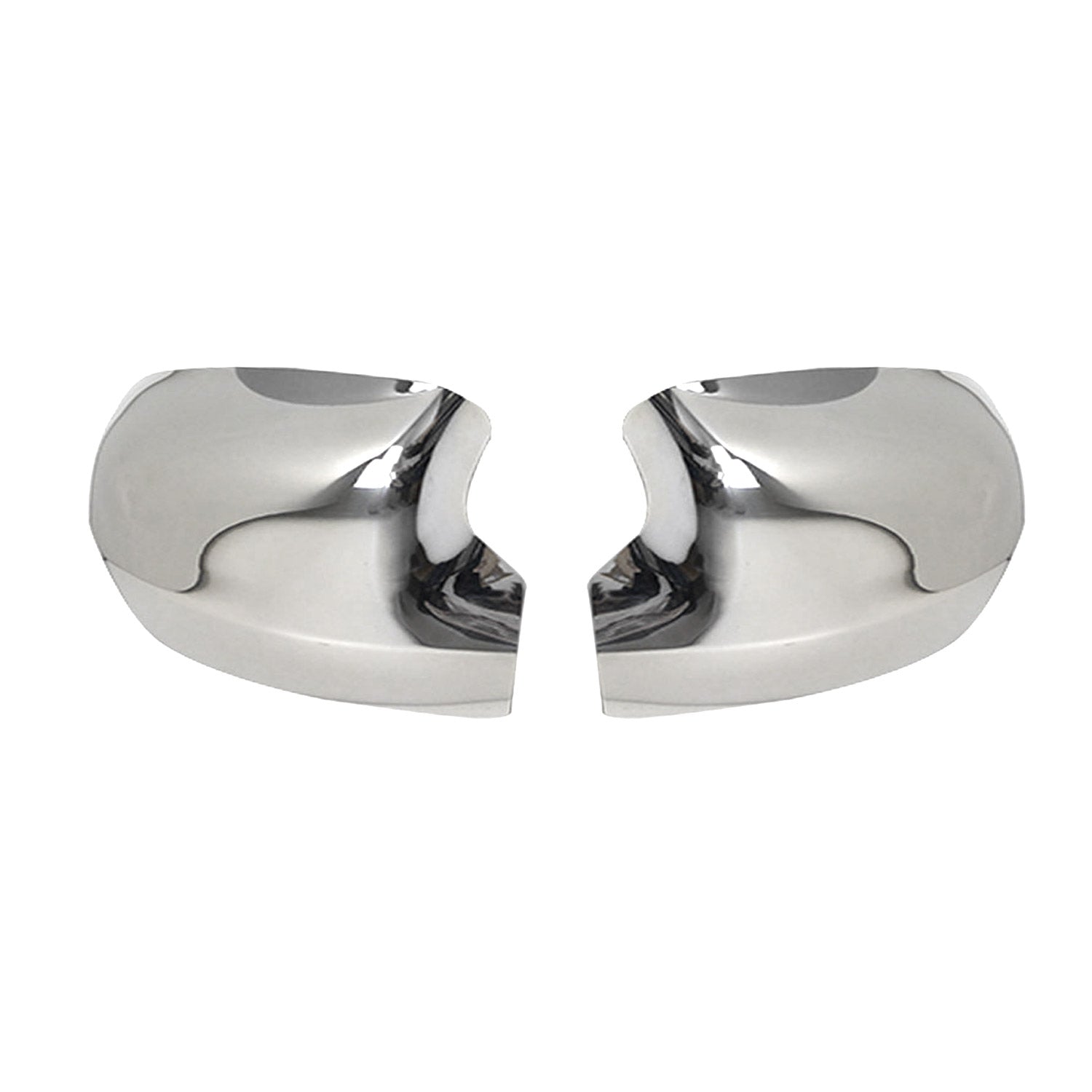 Coques de Rétroviseurs pour Renault Symbol III 2013-2021 en Acier Chromé Argent