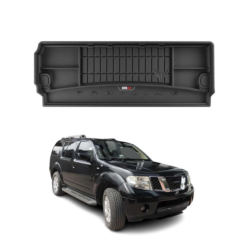 Tapis De Coffre pour Nissan Pathfinder 2005-2012 Noir TPE 1 Pcs