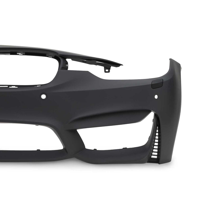 Pare-choc Bumper + Lave-phares pour BMW Series 3 F30 2011-2019 Plastique noir 1x
