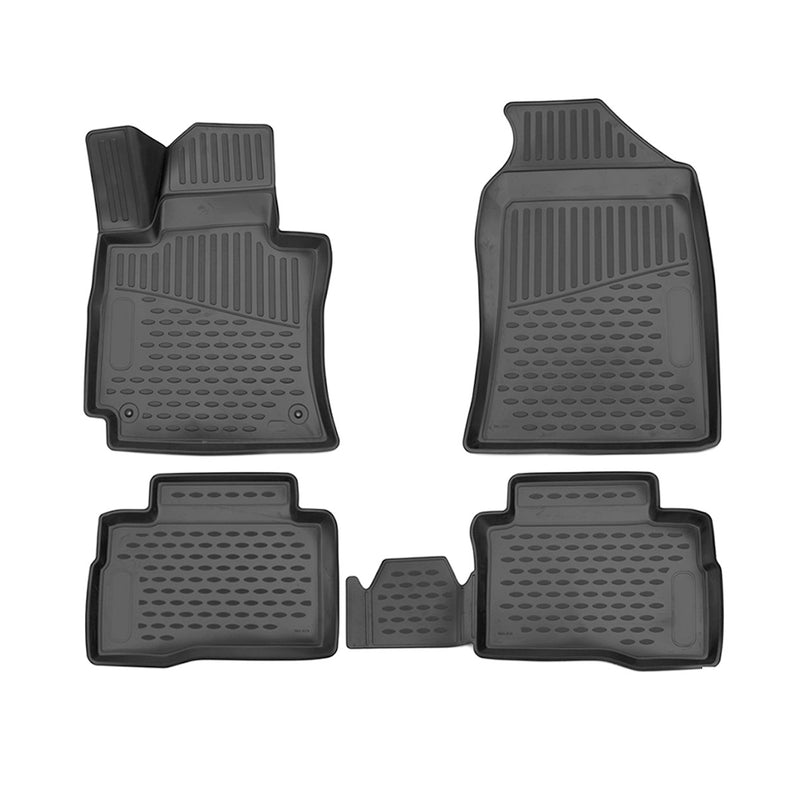 Tapis de sol pour Ssangyong Tivoli 2015-2021 en caoutchouc TPE 3D Noir 4Pcs