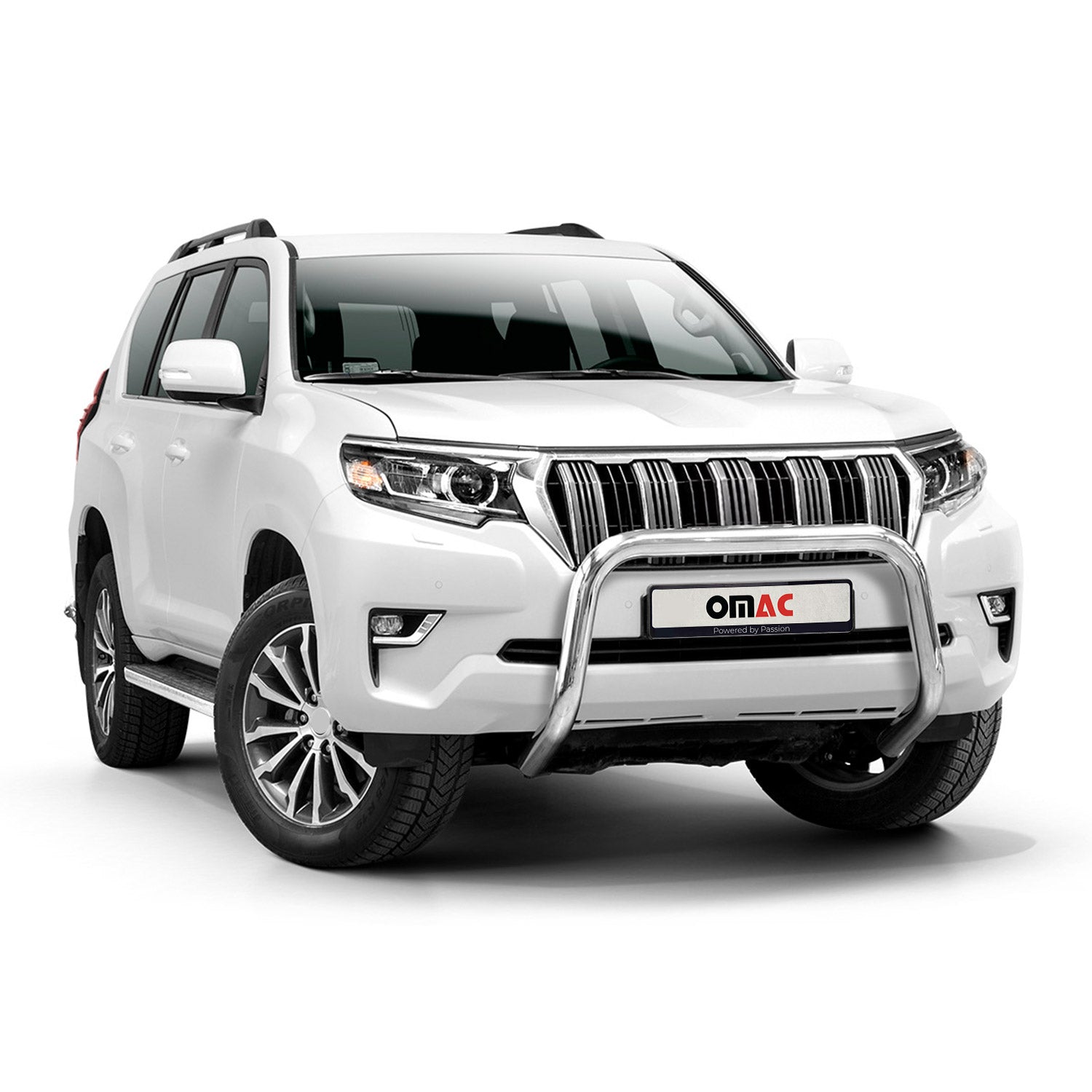 Pare-Buffle Avant Pour Toyota Land Cruiser 150 2019-2023 Argent
