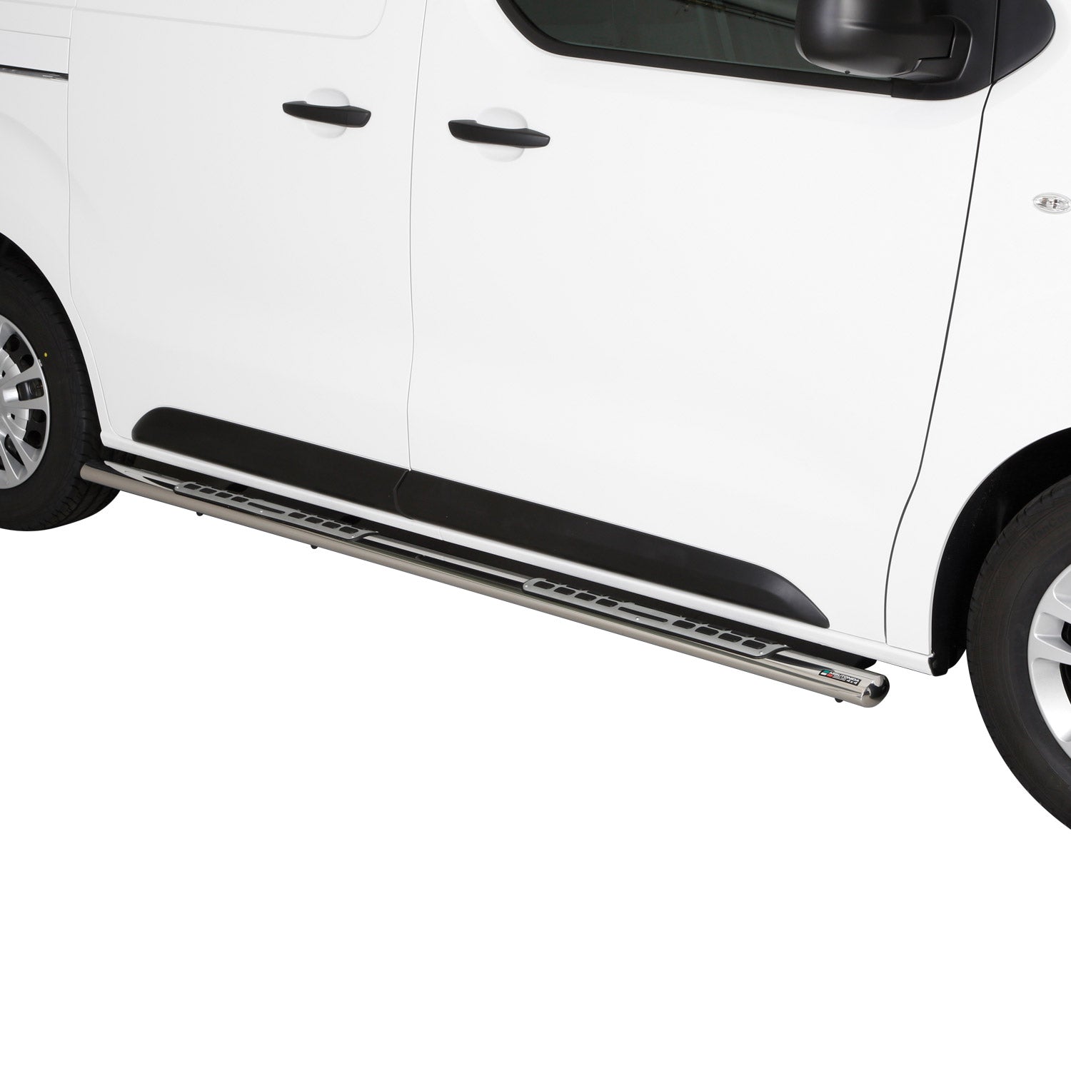 Marchepieds Latéraux pour Peugeot Expert 2016-2026 L1 Acier Inoxydable Argent