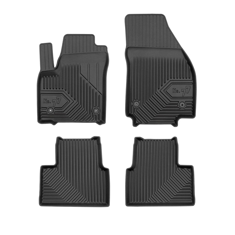 Tapis de Sol de Voiture pour Opel Meriva B 2010-2017 TPE Antidérapant Noir 4Pcs