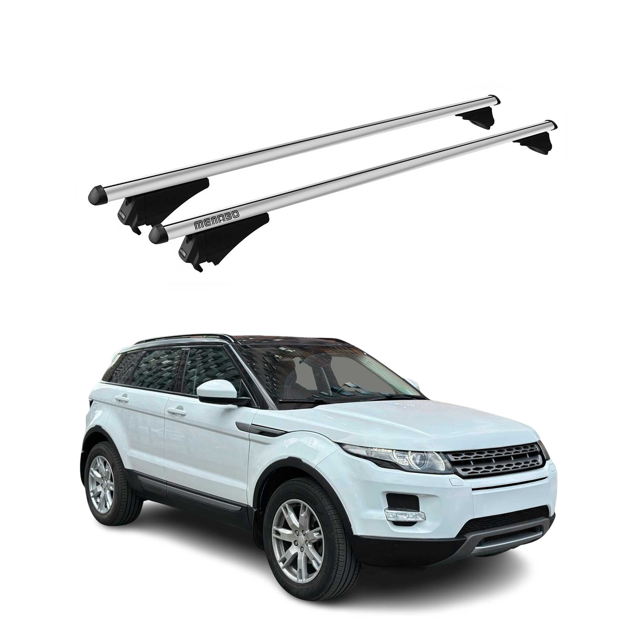 Tiger Barres de toit transversales pour Range Rover Evoque L538 2011-18 Gris 2x