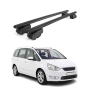 Barres de toit Transversales pour Ford Galaxy II 2006-2015 Aluminium Noir 2Pcs