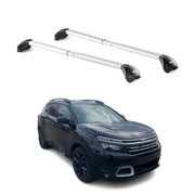 Barres de toit pour Citroen C5 Aircross 2019-2025 Gris Argenté 2 pièces ABE