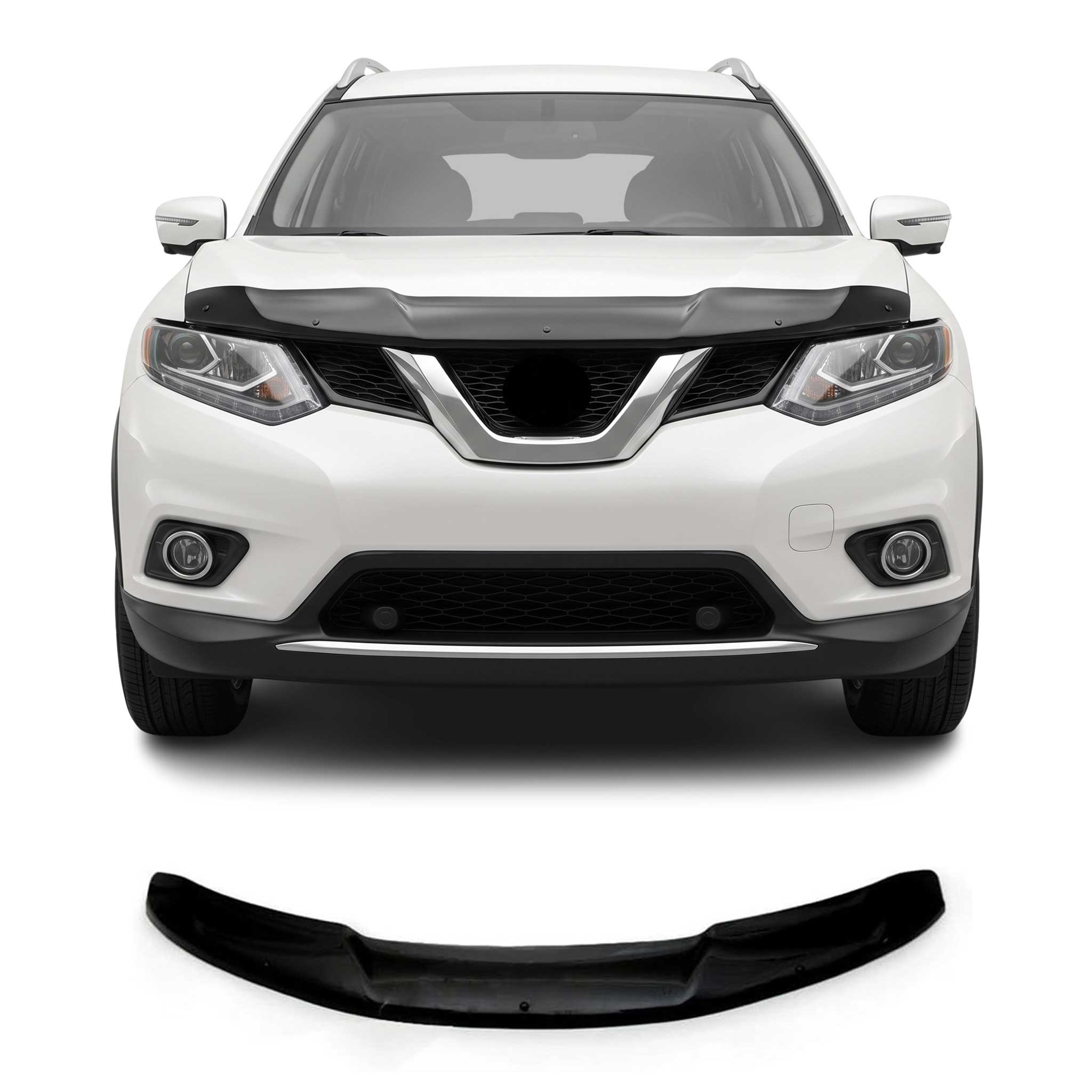 Deflecteurs d'air capot de voiture pour Nissan X-Trail 2014-2021 Acrylique Noir