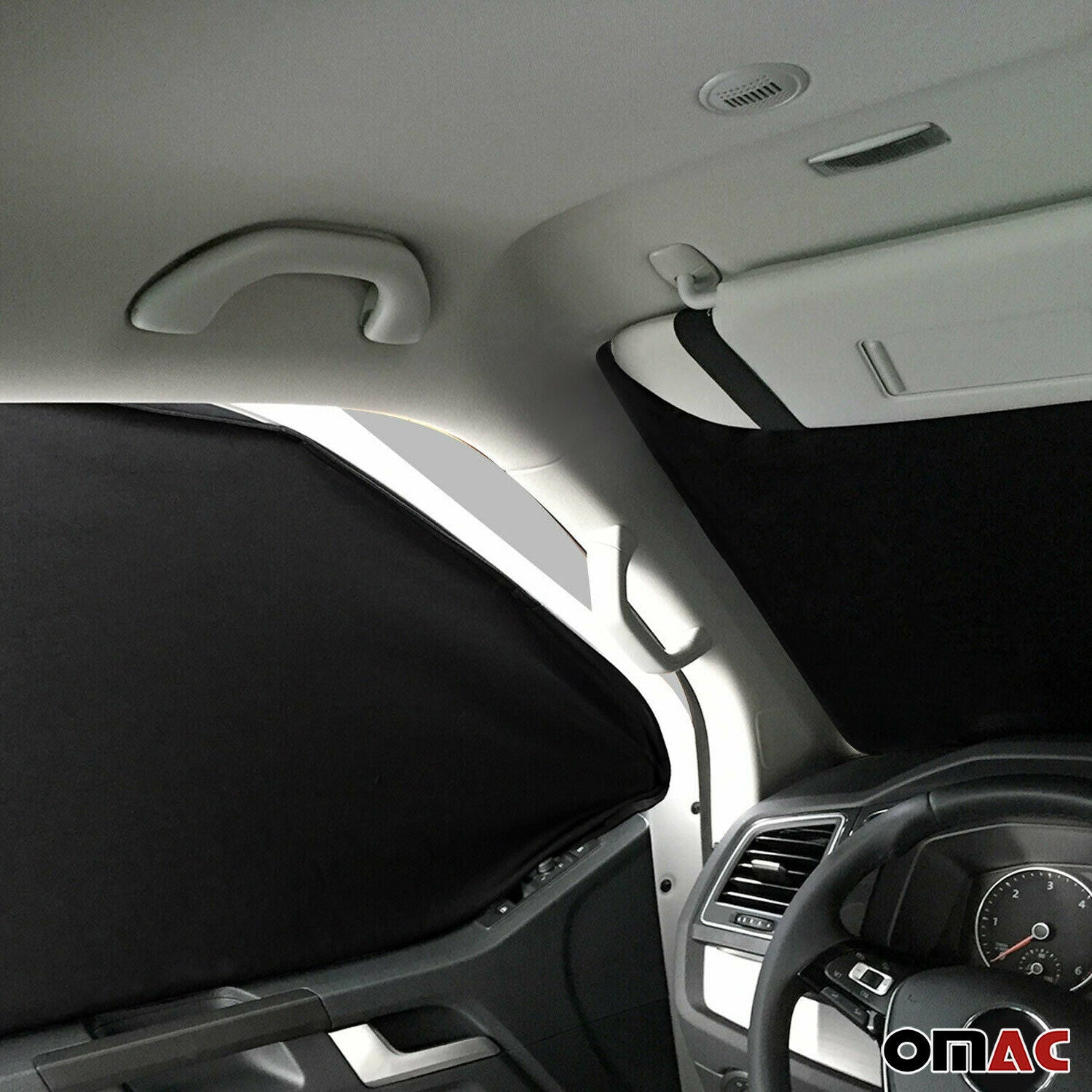 Rideaux pare-soleil magnétique pour Mercedes Sprinter W907 2018-2026 Gris-Noir