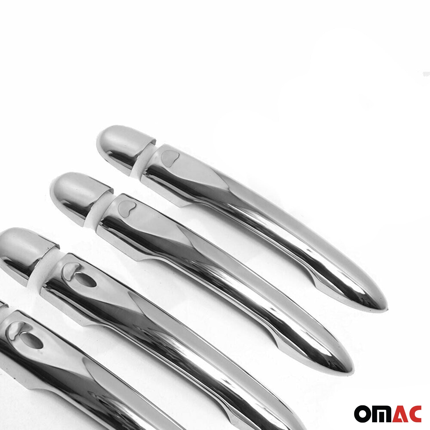 Couverture de poignée de porte pour Renault Captur I 2013-19 Acier Sans clé 8Pcs