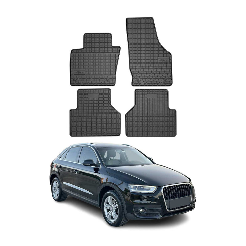 OMAC Tapis de sol pour Audi Q3 8U 2011-2018 Noir en caoutchouc