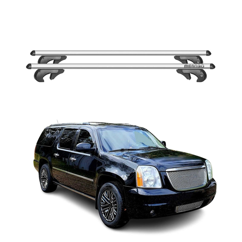 Barres de toit transversales pour GMC Yukon 2000-2014 90kg Alu Gris 2x