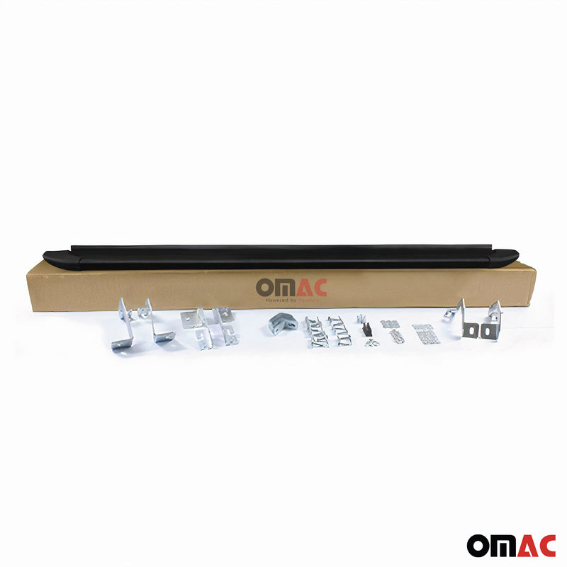 Marchepieds Latéraux pour Citroen Berlingo 2018-2025 Aluminium Noir L1 Court 2x