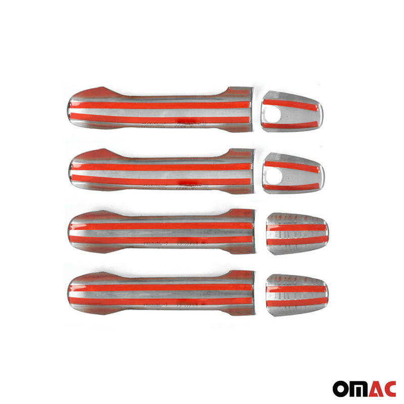 Couverture de poignée de porte pour Mercedes Sprinter W907 2018-2025 Acier 8Pcs