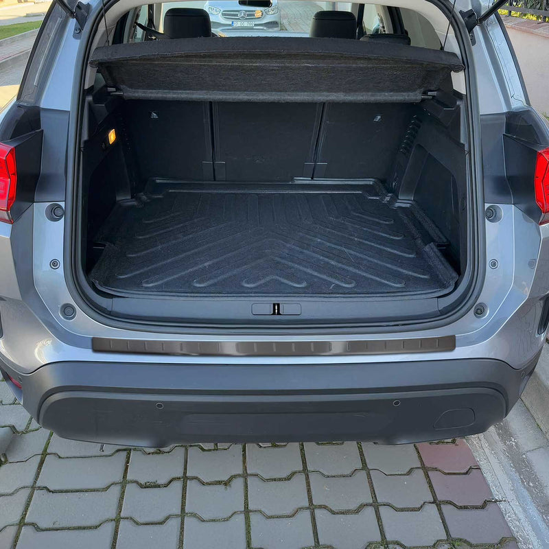 Protection Seuil De Pare pour Citroen C5 Aircross 2018-2025 Foncé Brossé
