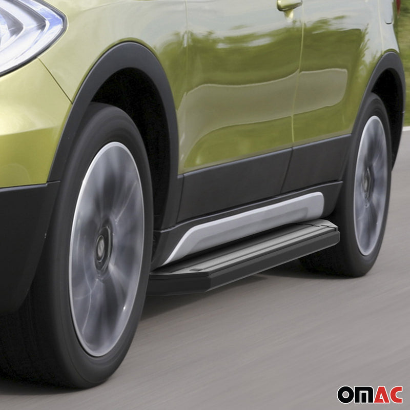 Marchepieds Latéraux pour Suzuki SX4 2015-2025 Aluminium Noir 2Pcs