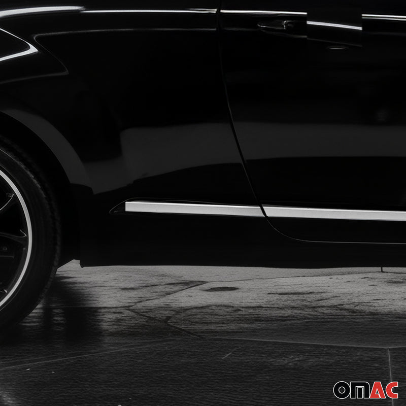 Garniture baguette de porte latérale pour Alfa Romeo Mito 2008-2018 inox Chromé