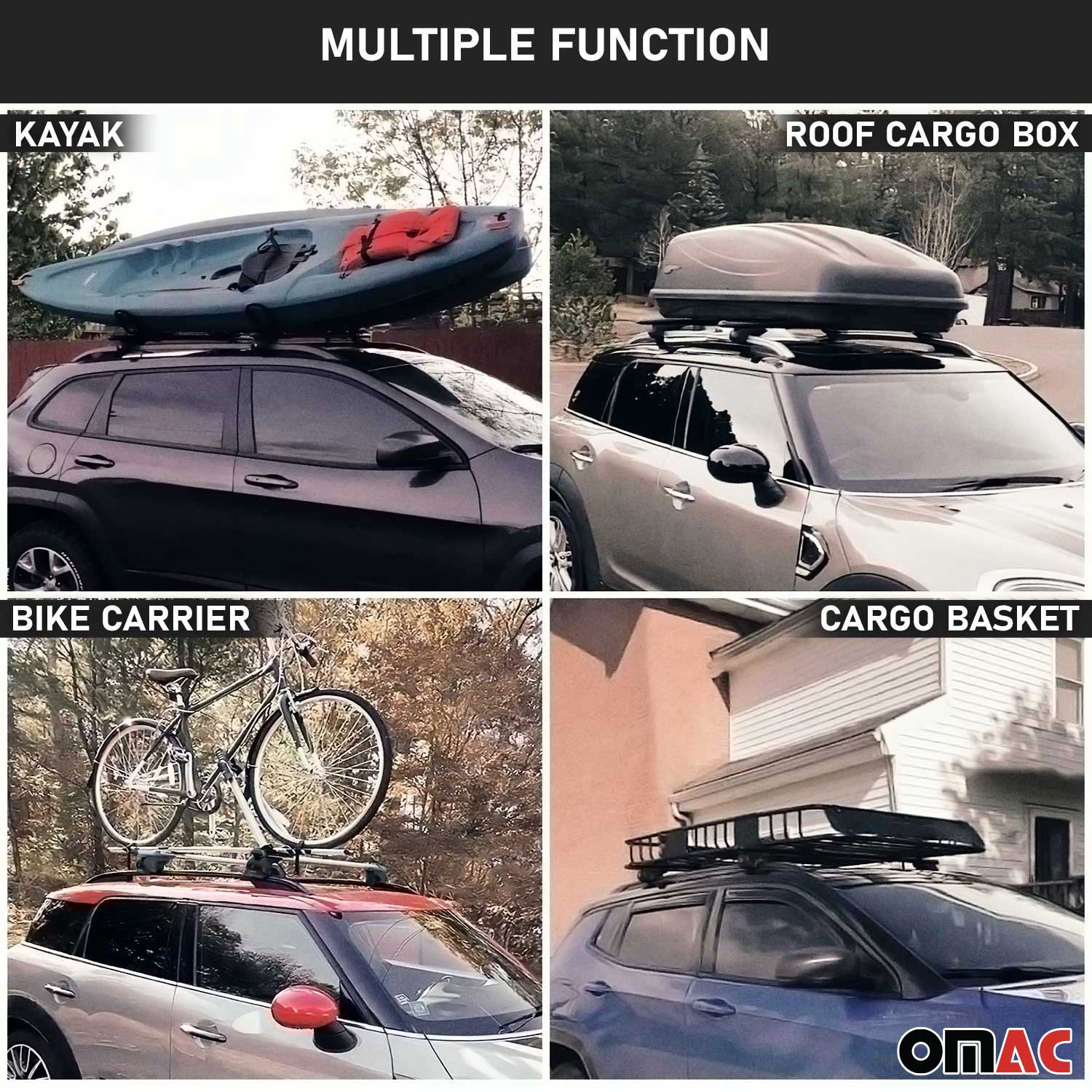 Barres de toit ABE pour Mitsubishi Pajero Sport K90 1997-2008 5 P Alu Noir 2x