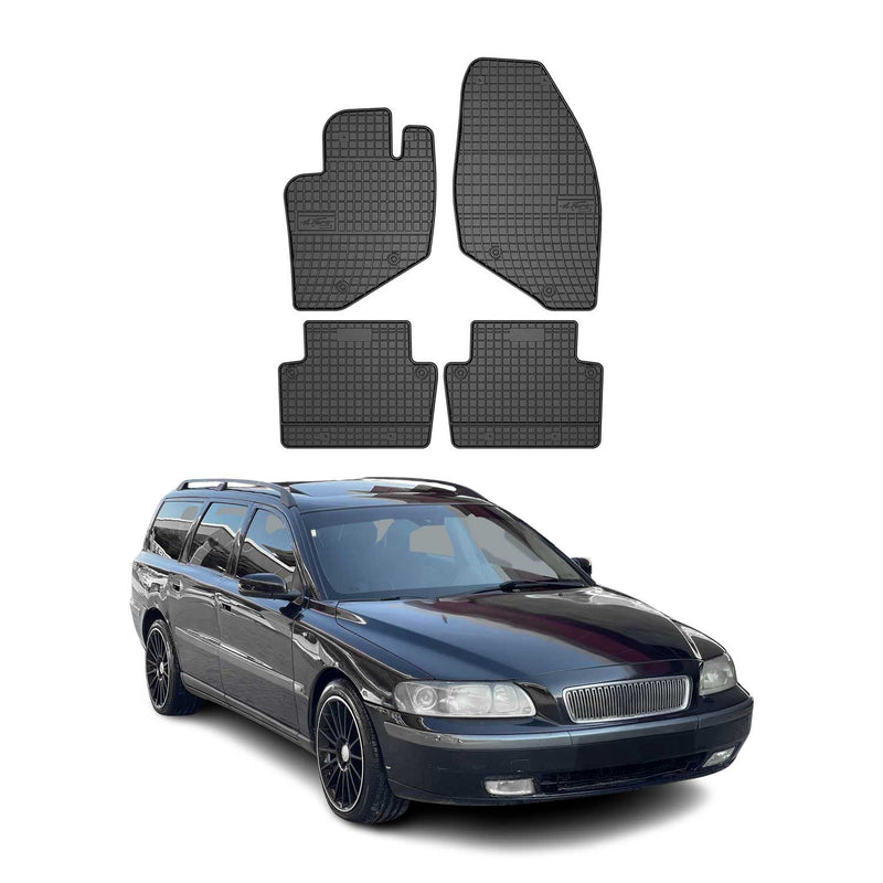 Tapis de Sol pour Volvo V70 II 2000-2007 OMAC Noir Caoutchouc