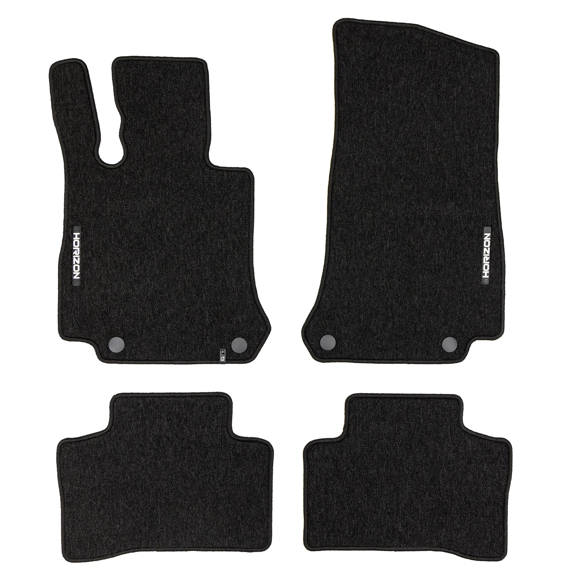 Tapis de Sol de Voiture pour Mercedes-Benz GLC X254 2022-2026 Velours Noir 4Pcs