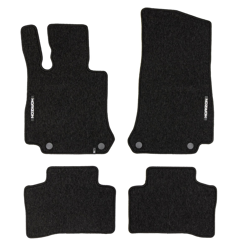 Tapis de Sol de Voiture pour Mercedes-Benz GLC X254 2022-2025 Velours Noir 4Pcs