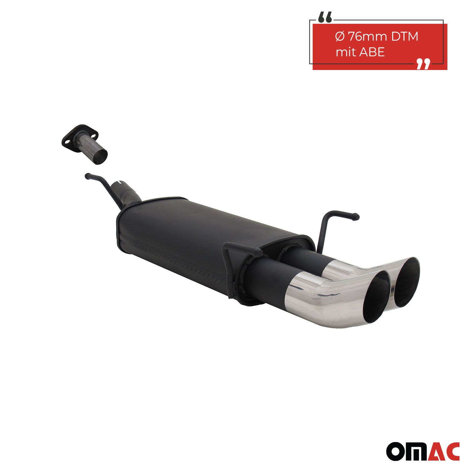 Échappement arrière sport Novus pour Opel Astra G Hayon 2x76mm DTM avec ABE