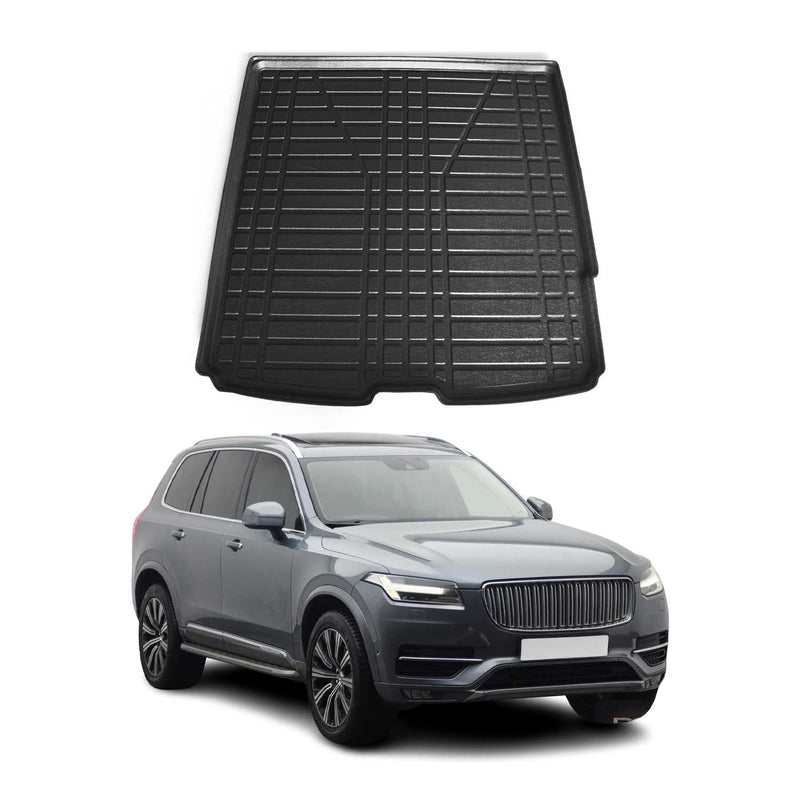 Tapis de Coffre pour Volvo XC90 II 2015-2025 en TPE Noir