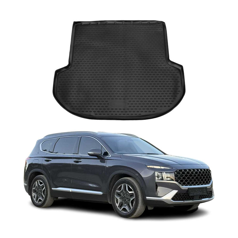 OMAC Tapis de coffre pour Hyundai Santa Fe 2018-2024 5 places en caoutchouc