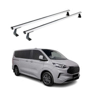 Barres de toit transversales pour Ford Transit Tourneo Custom 2023-26 Argent Alu