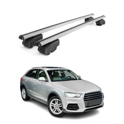 Barres de toit transversales pour Audi Q3 8U 2011-2018 Alu Gris 2x