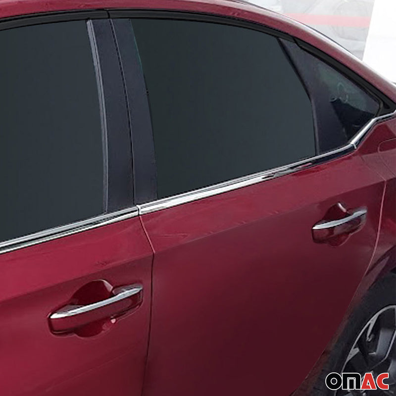 Garniture de Fenêtre pour Honda Civic Berline 2021-2025 Acier Inox Brillant 6Pcs