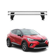 Menabo Barres de toit Transversales pour Renault Captur II 2019-2025 Alu Gris