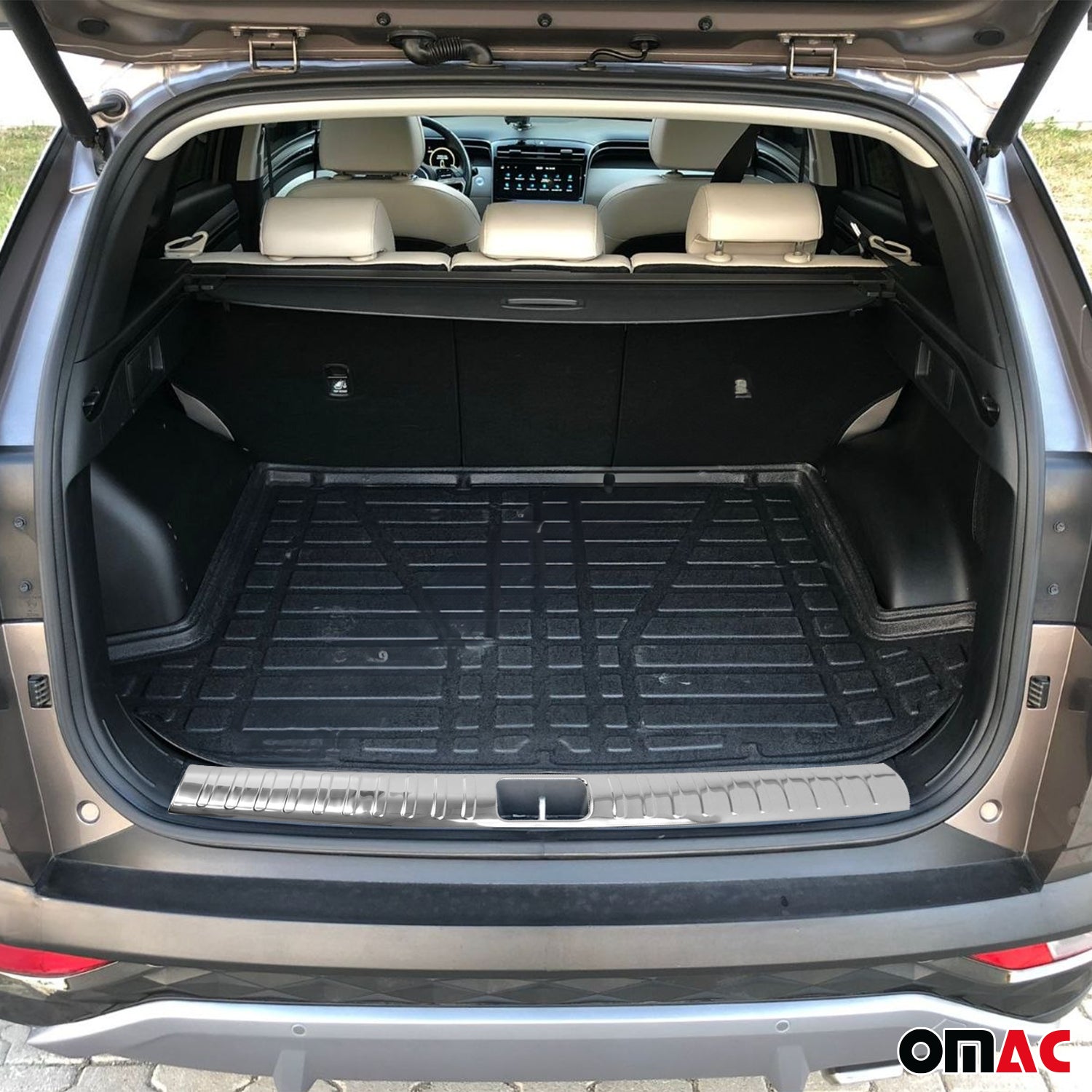 Protection Seuil de Coffre Pour Hyundai Tucson 2015-2018 Acier Brillant