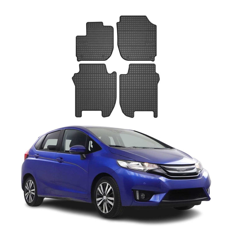 Tapis de Sol pour Honda Jazz 2013-2020 Caoutchouc Noir