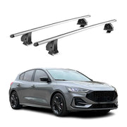 Barres de toit transversales Alu pour Ford Focus IV HB Break 2018-2025 Gris 2Pcs