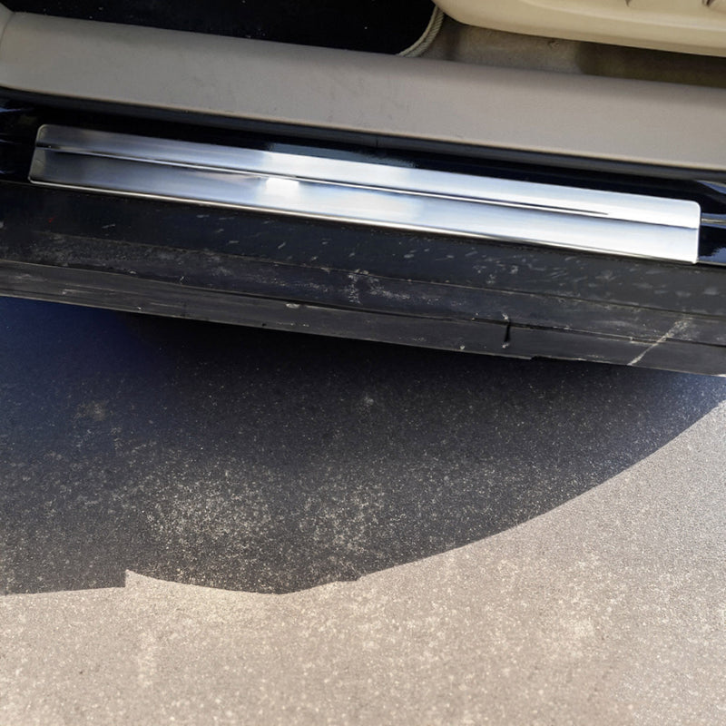 Seuils de porte pour Nissan Juke 2010-2019 en acier inox Chromé