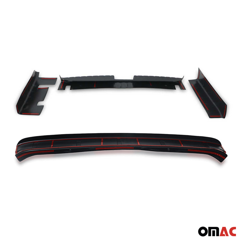 Kit Protection de Pare-Chocs arrière pour Dacia Duster 2010-2017 ABS Noir Mat