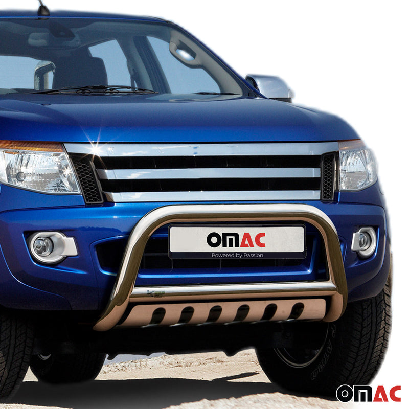 Pare-Buffle Avant Pour Ford Ranger 2011-2015 Argent