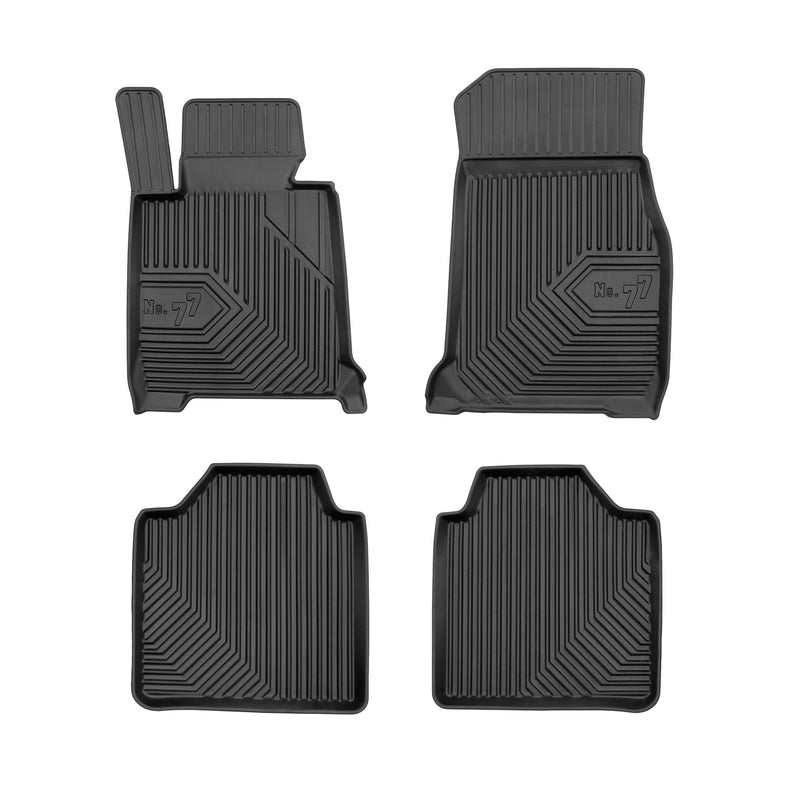Tapis de Sol de Voiture pour BMW Série 3 Gran Turismo F34 2012-23 TPE Noir 4Pcs