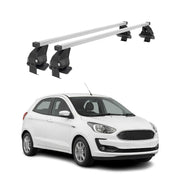 Barres de toit transversales pour Ford Ka+ 2016-2024 Acier Gris