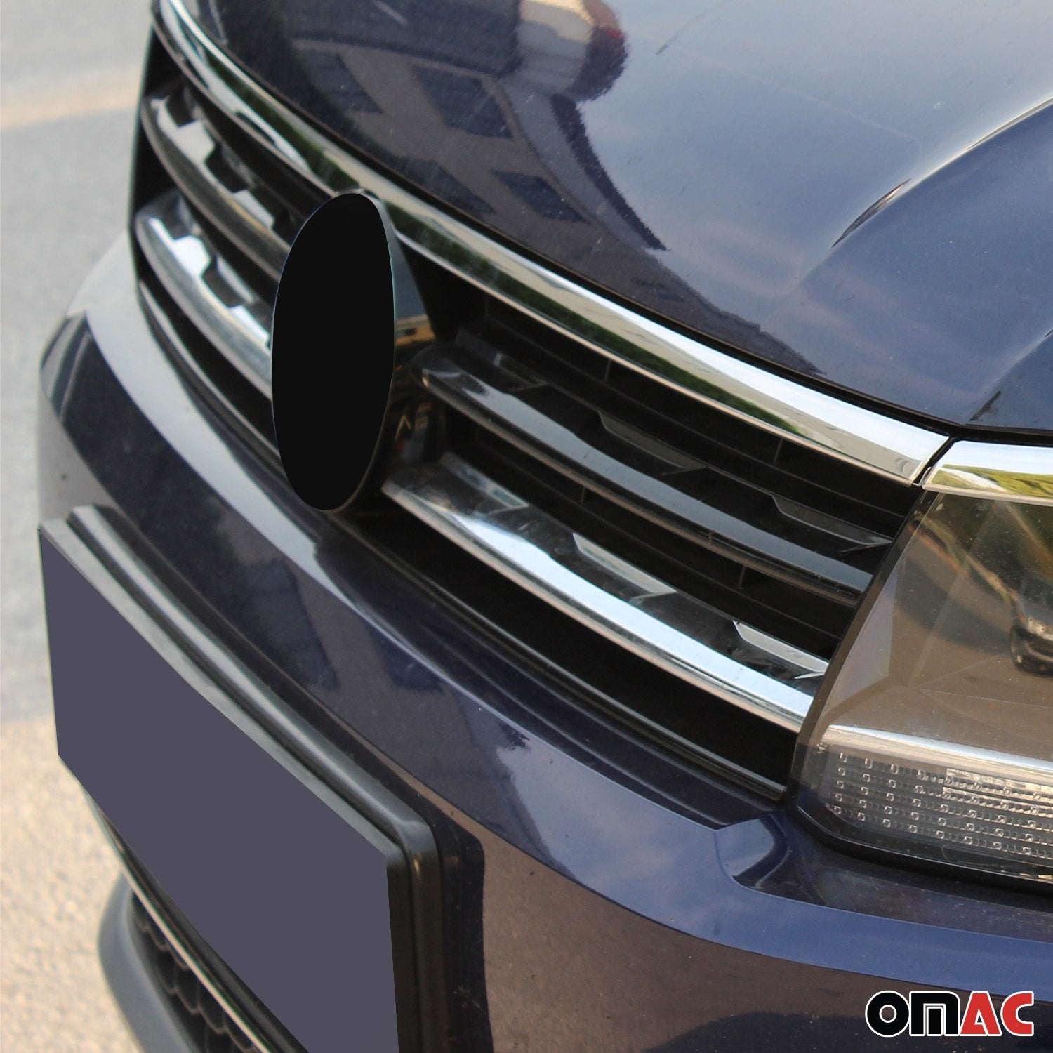 Moulure de Grille de Calandre pour VW Tiguan 2016-2020 Pre-FL Chromé 2Pcs
