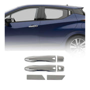 Couverture de poignée de porte pour Nissan Micra 2017-2020 en Acier Inox 6Pcs