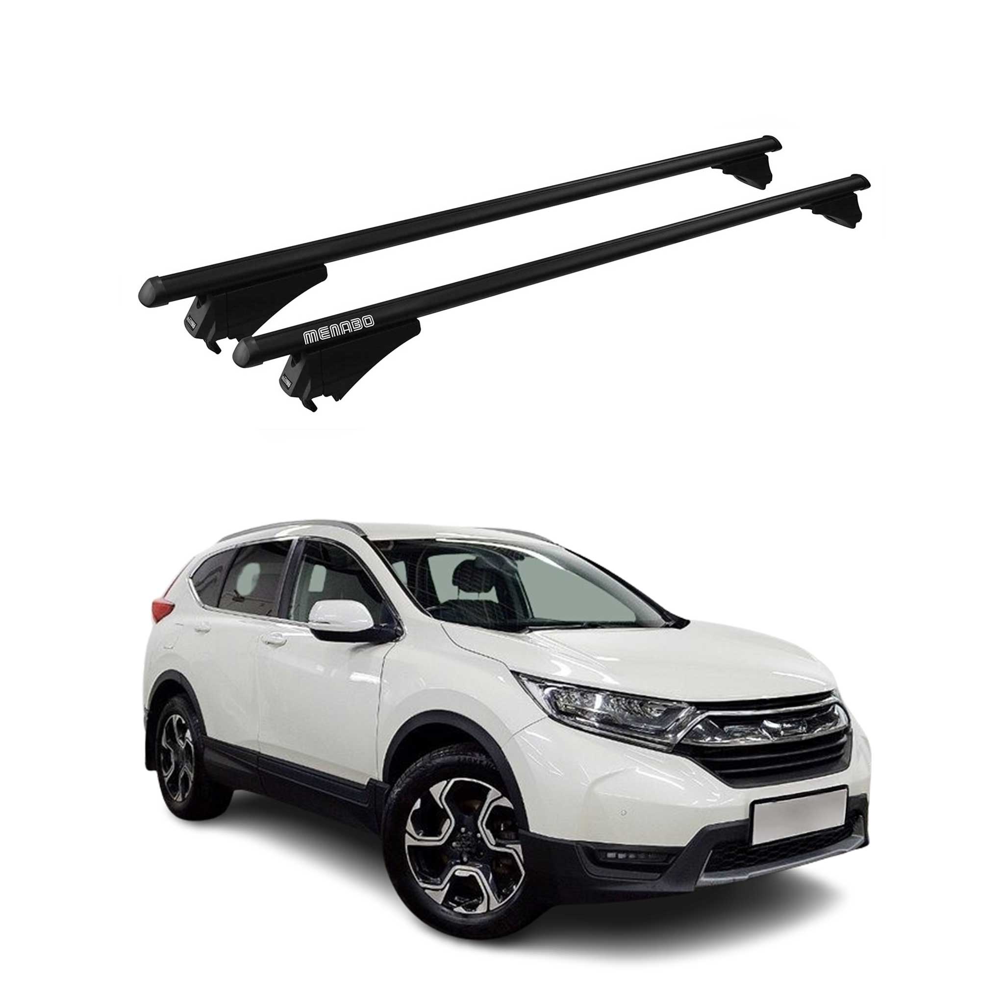 Tiger Barres de toit transversales pour Honda CR-V V 2017-2022 Noir