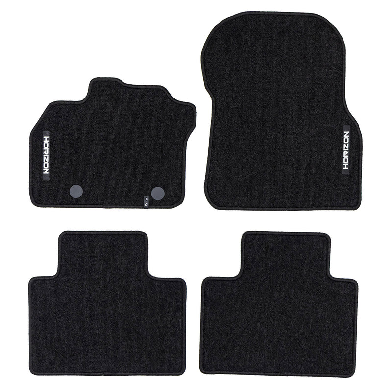 Tapis de Sol de Voiture pour Renault Zoe 2012-2024 Velours Imperméable 4Pcs