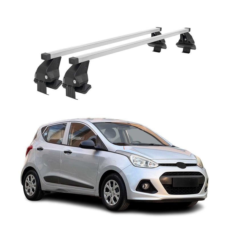 Barres de toit transversales pour Hyundai i10 2007-2013 Gris