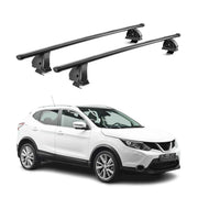 Barres de toit transversales acier pour Nissan Qashqai J11 2014-2021 TÜV Noir 2x